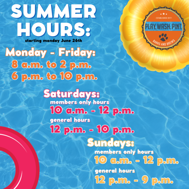 PWP - Summer Hours 2023